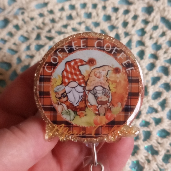 Coffee Coffee Gnome Keychain - Picture 3 of 8